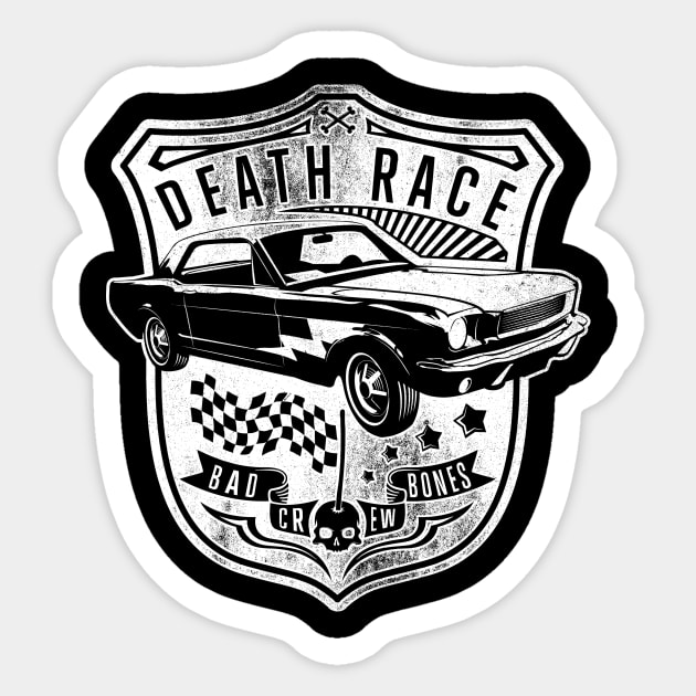 Death Race Sticker by DesignedByFreaks